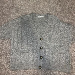 Zara oversized button up cardigan, size m supersoft